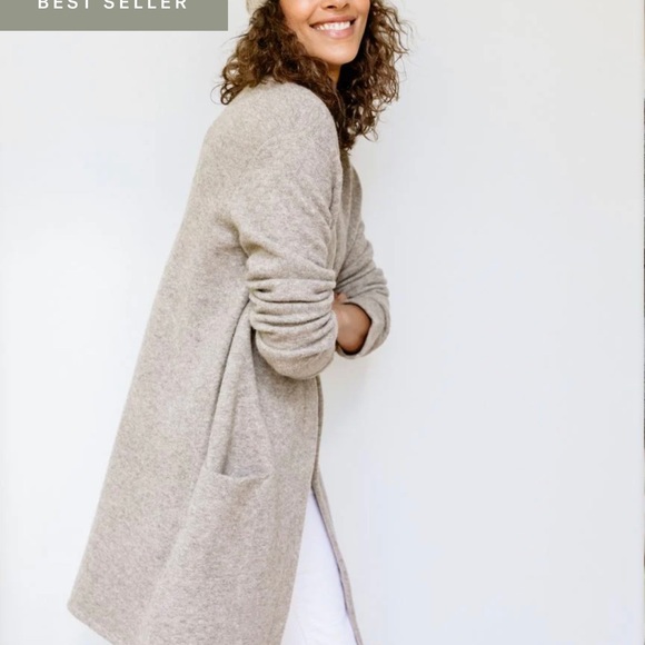 Jenni Kayne Sweater Coat in Oatmeal size XS - Picture 2 of 6